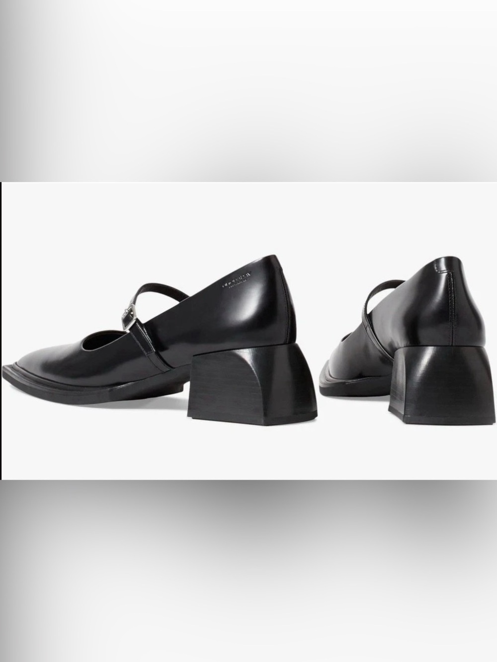 New Vagabond Vivian Mary Jane Shoes Black Leather sz 8 - Picture 3 of 4